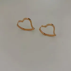 18k 하트 원터치 귀걸이