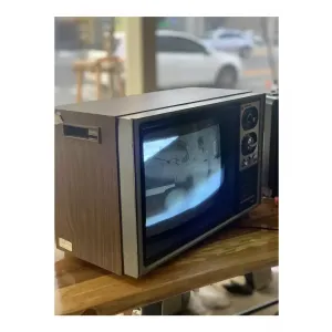 레트로 티비 네쇼날 흑백티비 작동 민트급